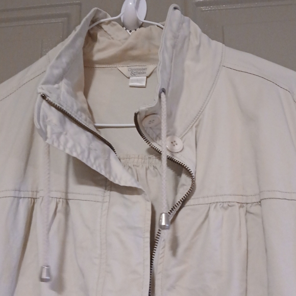 Christopher & Banks Woman Jacket Long Sleeve/Roll Up Size L - Picture 15 of 16